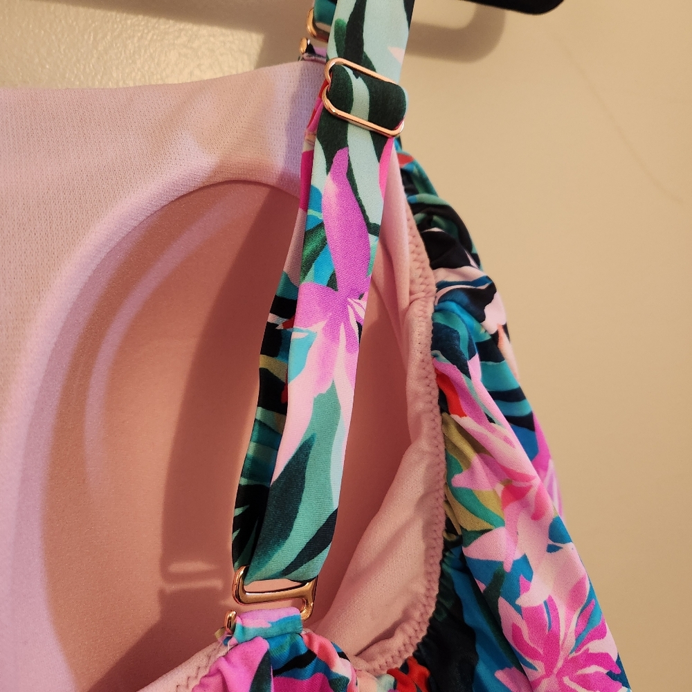 Floral Ruffle Tankini Top - Picture 8 of 8